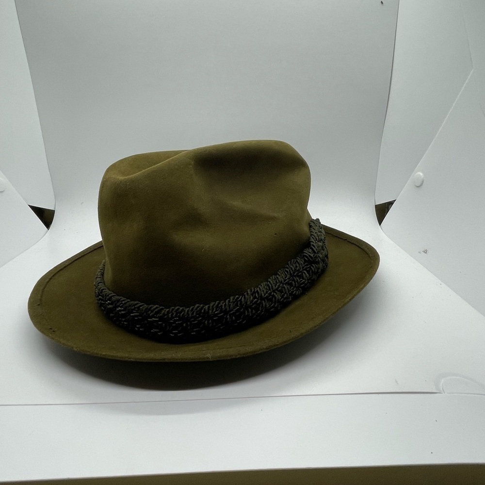 Vintage 1960s Royal STETSON Fedora ~ size 7 ~ Trilby ~ Overwelt Edge' - Picture 9 of 15